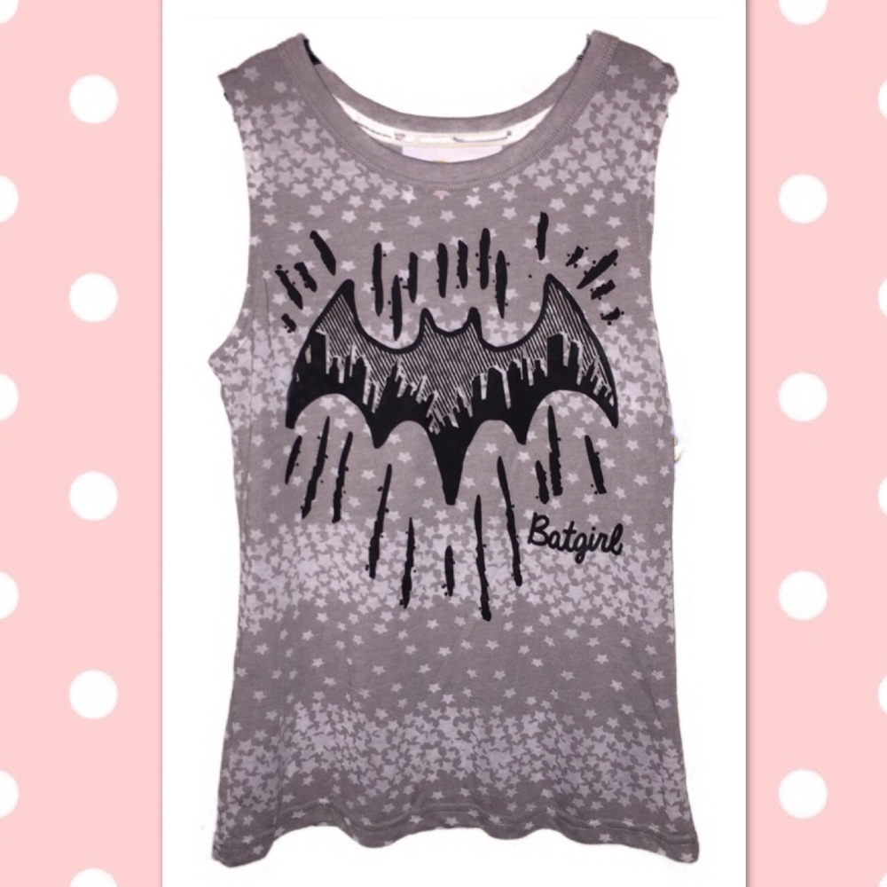 Bat Girl Tank Top sleeveless Shirt Sz 10/12 Large